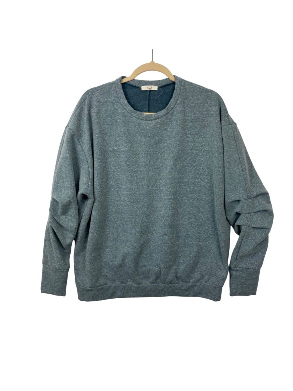 ✨3/$30 Easel L Long Sleeve Green Knit Sweater Women’s Cotton Blend Casual